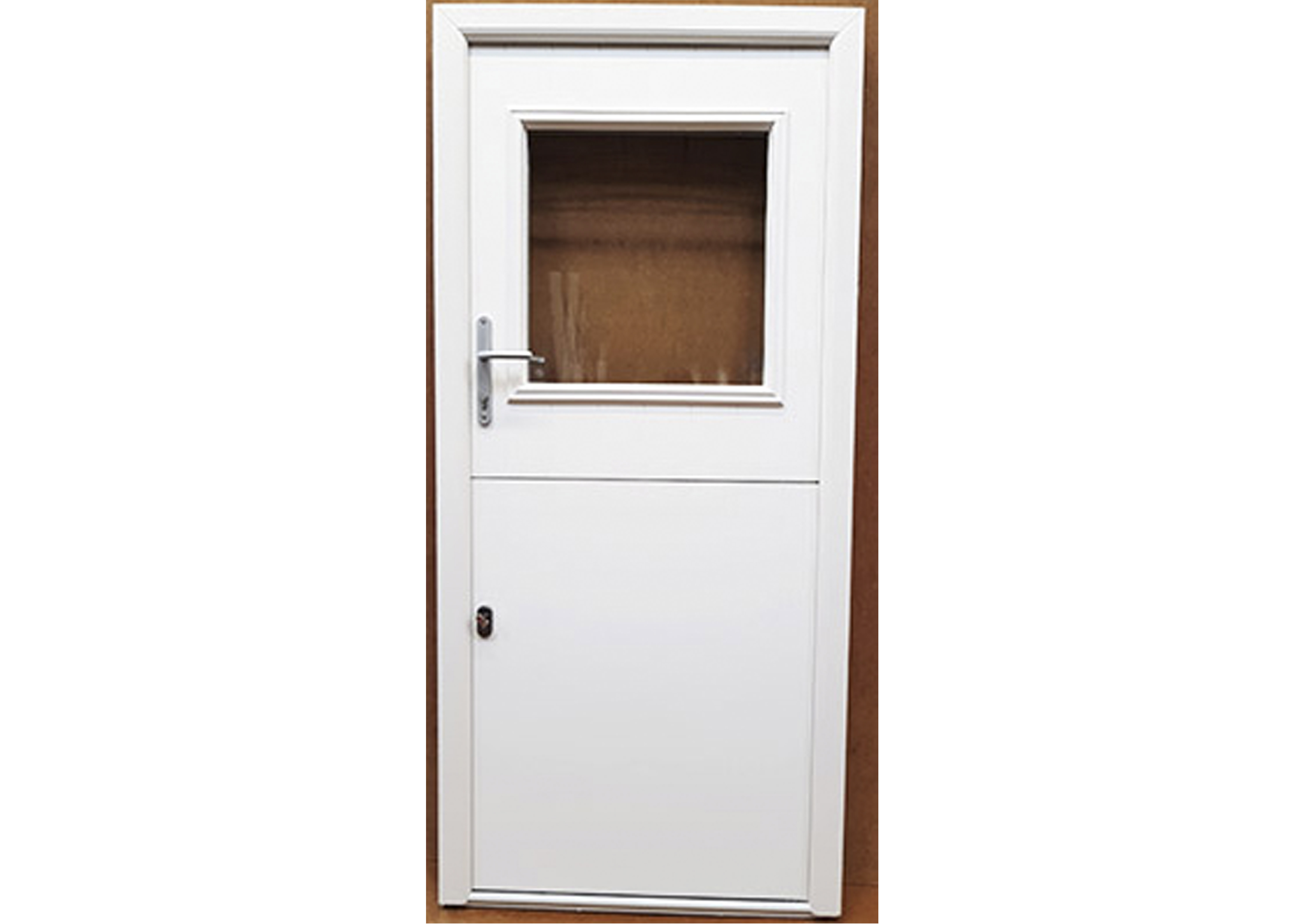stable composite door in white